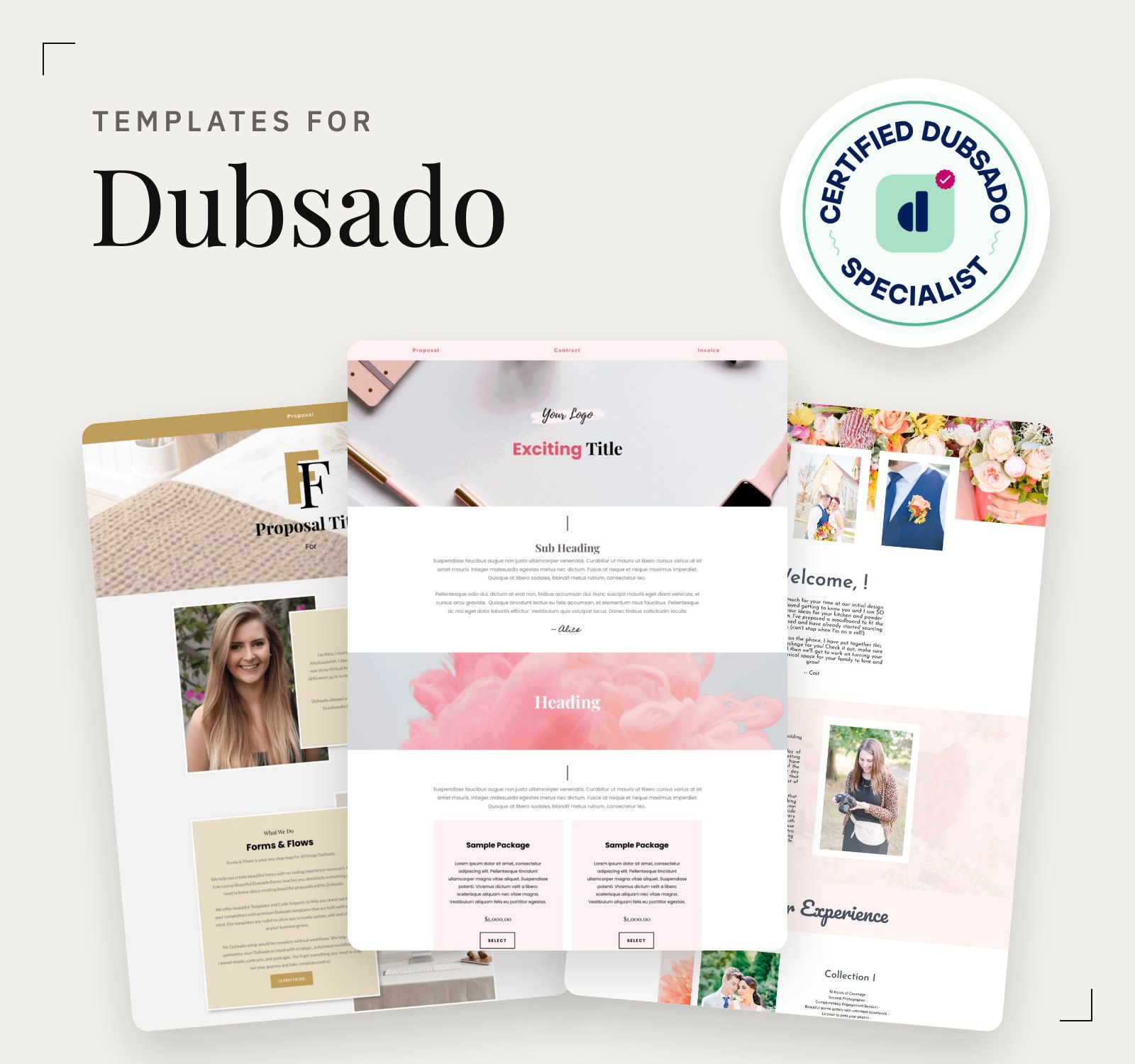 Dubsado templates