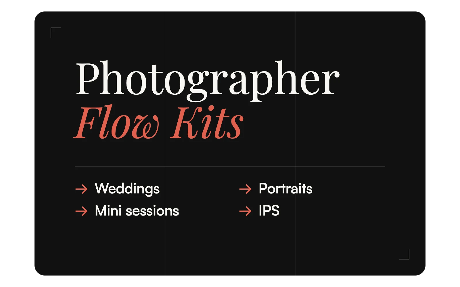 Photographer Flow Kits for Dubsado