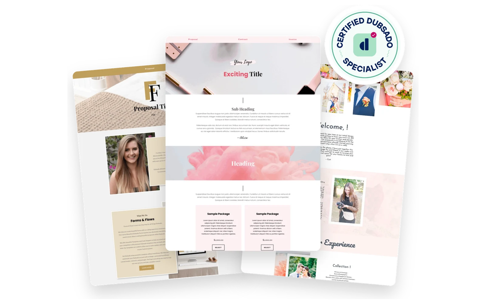 Dubsado templates by Forms & Flows