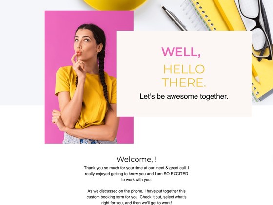 Zinnia: Dubsado Proposal Template